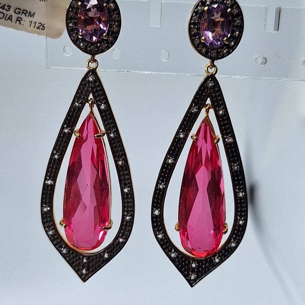 Made in India pierced earrings